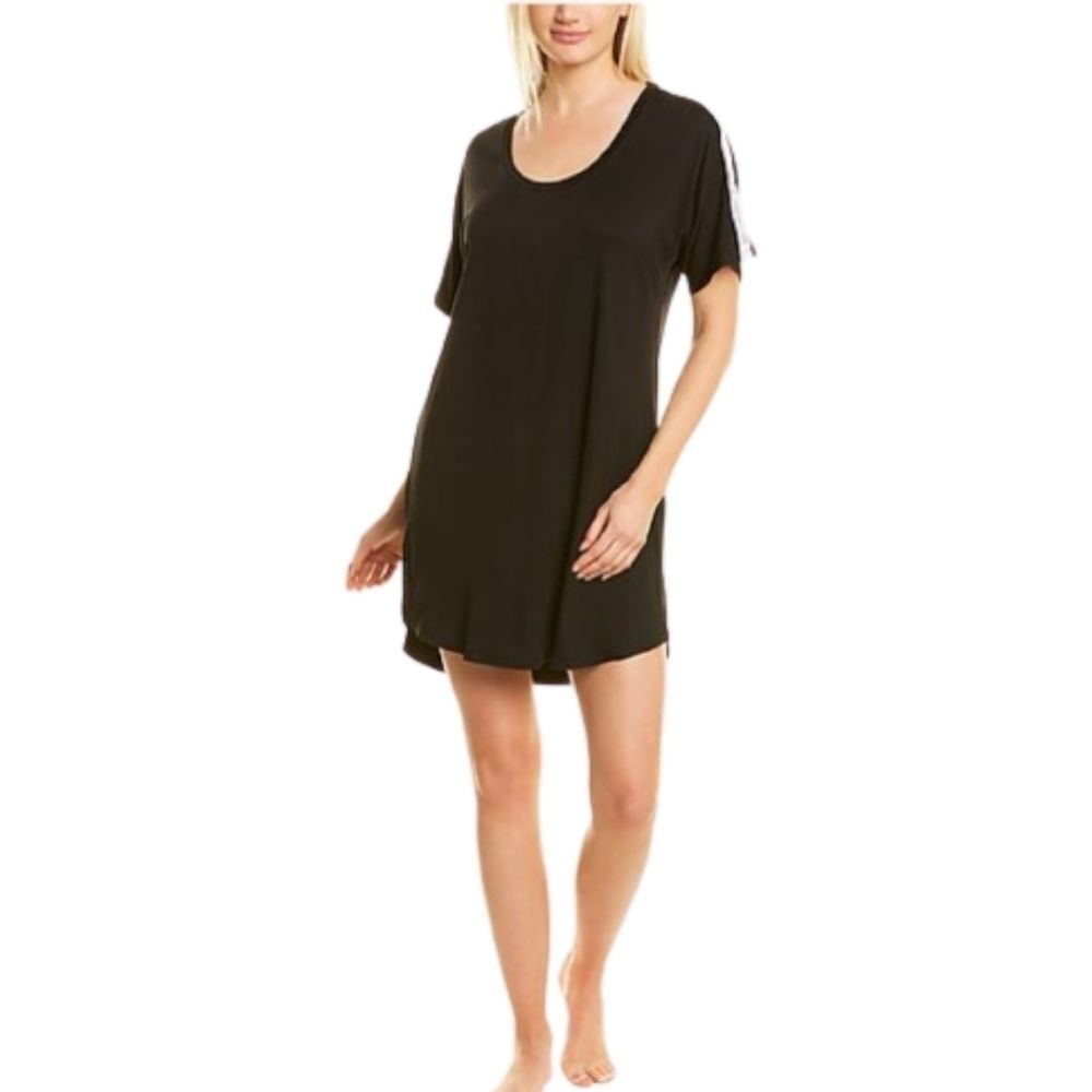 𝅺French Connection Loungewear Black Mini Dress Womens Size S